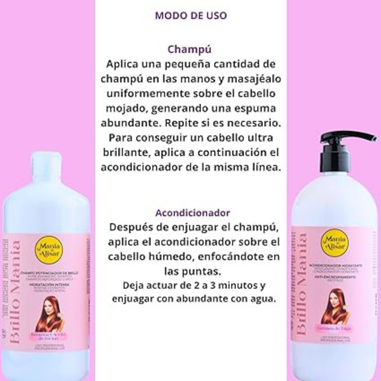 DUO Intense Hydration Shampoo + Conditioner with Castor Oil 1000ml