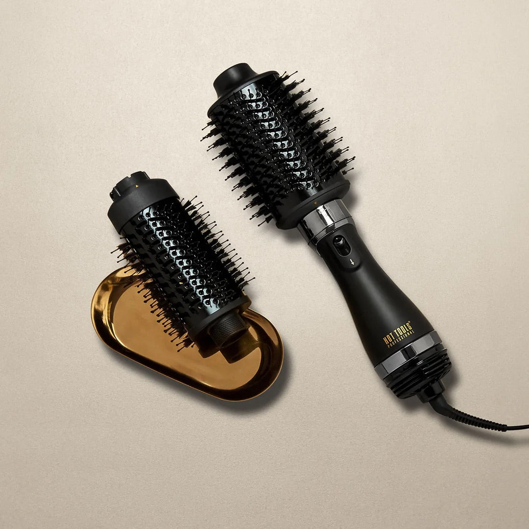 Hot Tools Professional - Volumiser Set Black Gold - Föhnborstel - 2-in-1 Föhnborstel