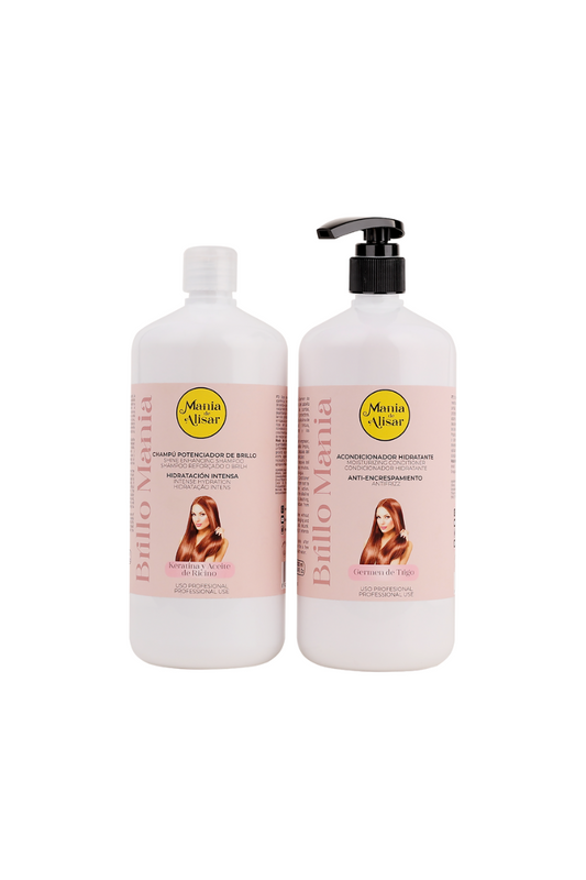 Mania de Alisar Brillo DUO shampoo & conditioner professionele voor salons