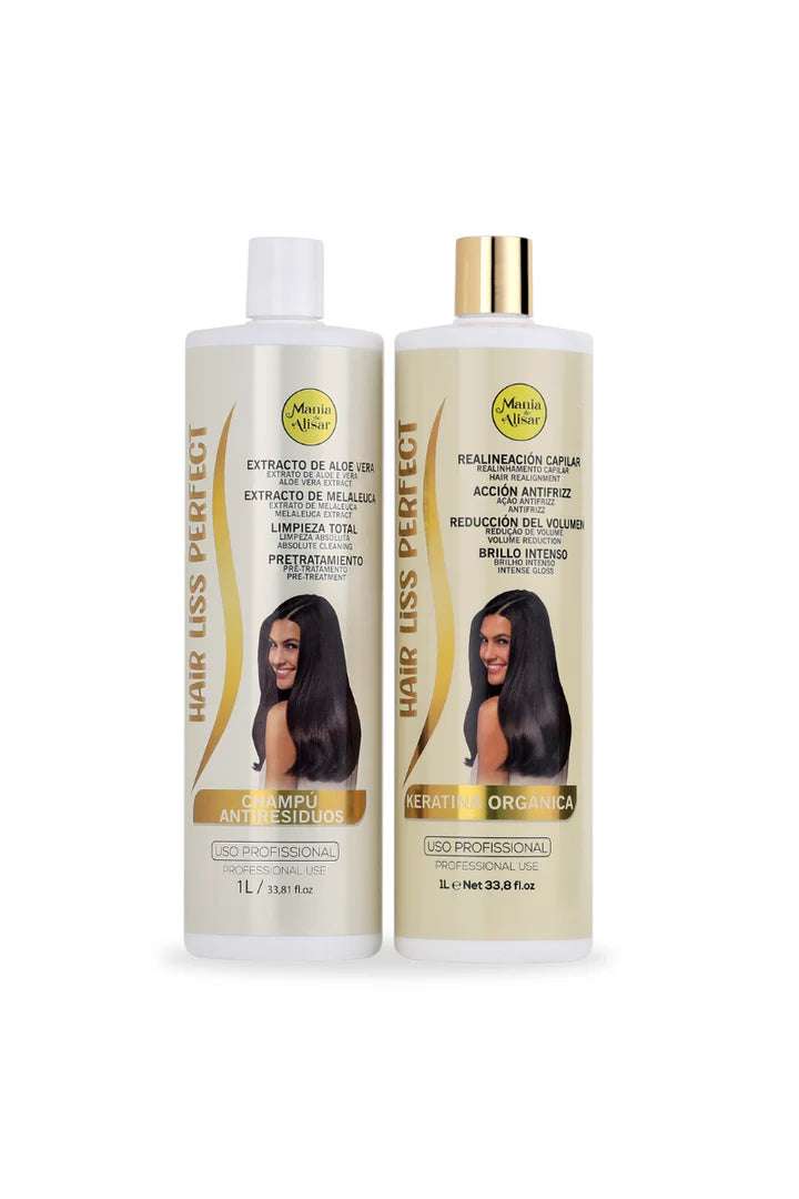 Mania de Alisar kit Hair Liss Perfect shampoo & keratine - professionele - voor salons
